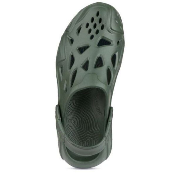 Olive Eva Rubberized trendy clogs for men - Image 4