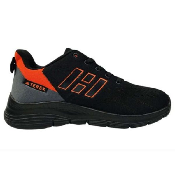 Black lace up sports shoes for men - Image 2