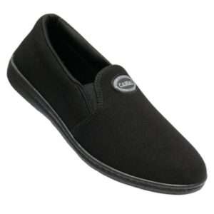 Casual men sneakers with denim cloth