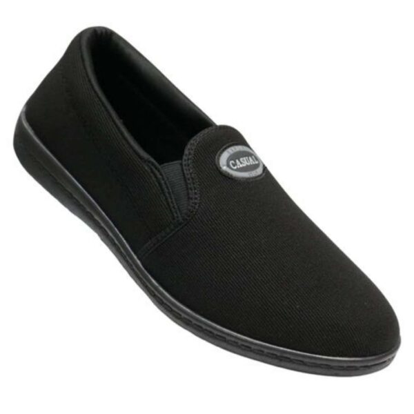 Casual men sneakers with denim cloth