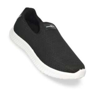 Black comfort slip-on casual shoes for men