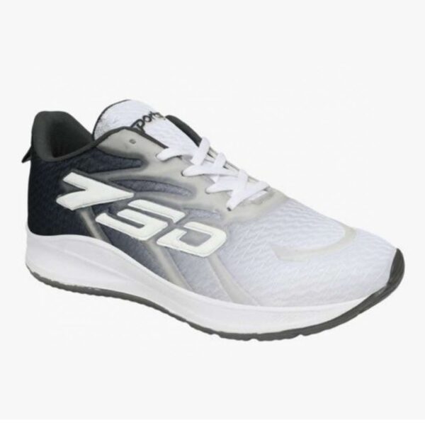 Black Eva mesh lace up sports shoes for men
