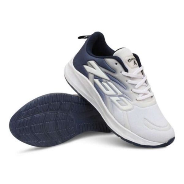 Black Eva mesh lace up sports shoes for men - Image 4