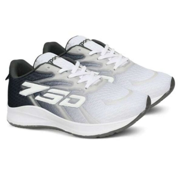 Black Eva mesh lace up sports shoes for men - Image 5