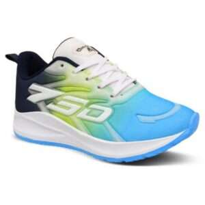 Sky blue Eva mesh lace up sports shoes for men