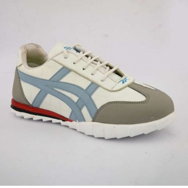 Sky blue Airmix trendy mid ankle sneakers for men - Image 4