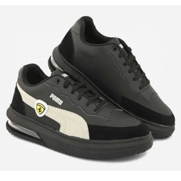 Full Black Fashionable low ankle sneakers for men - Image 3