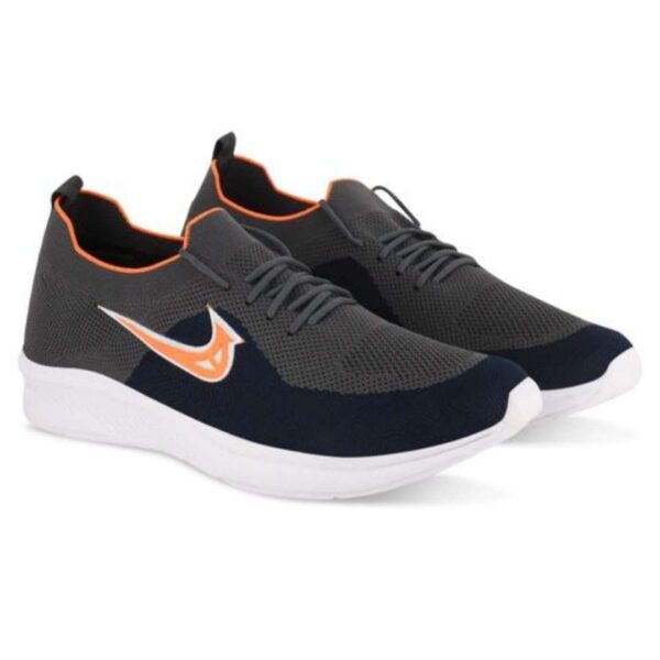 Grey Eva Flyknit sports shoes for men - Image 2