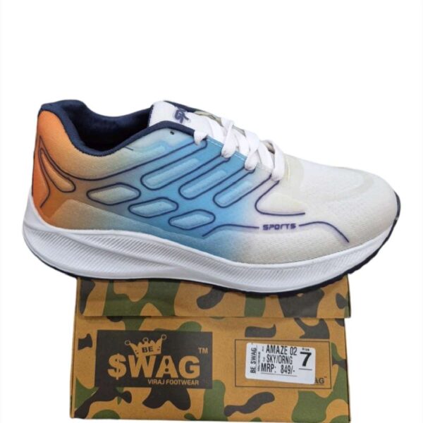 Skyl Orng trendy lace up Running shoes for men