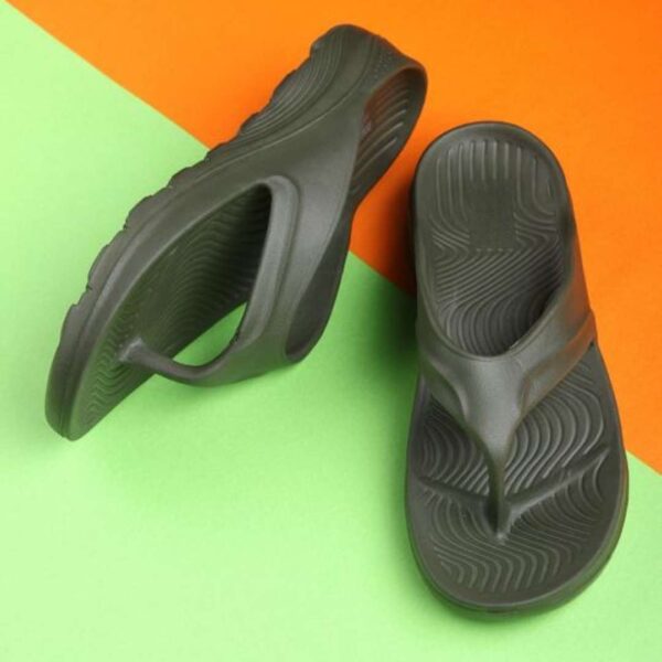 Olive Eva Rubberized slippers for men