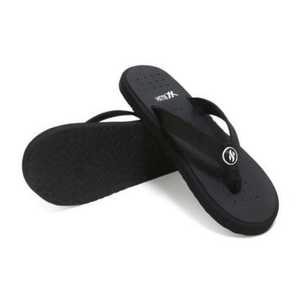 Full black niwar slippers for men - Image 3