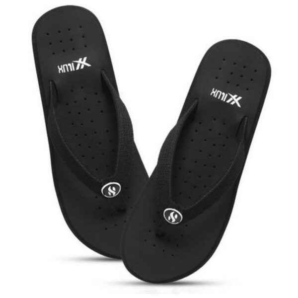 Full black niwar slippers for men - Image 4