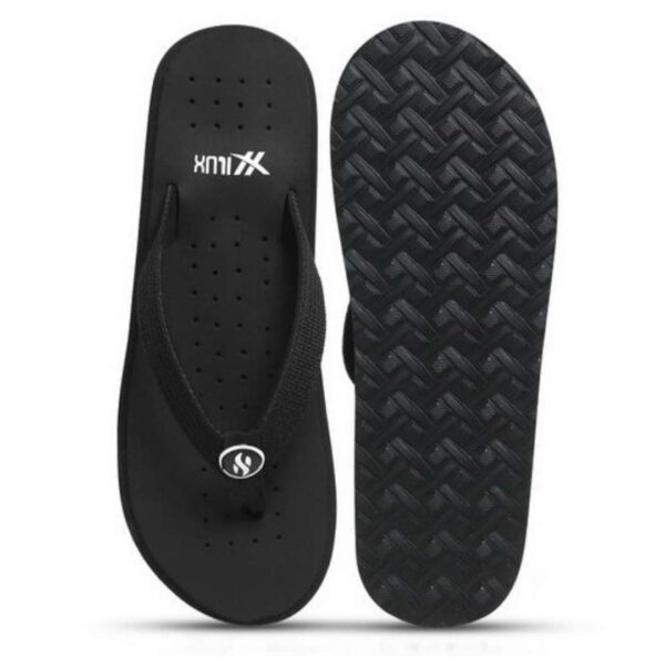Full black niwar slippers for men - Image 5