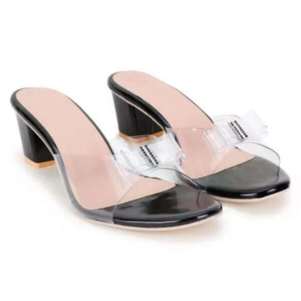 Transparent women block heel sandals - Image 14
