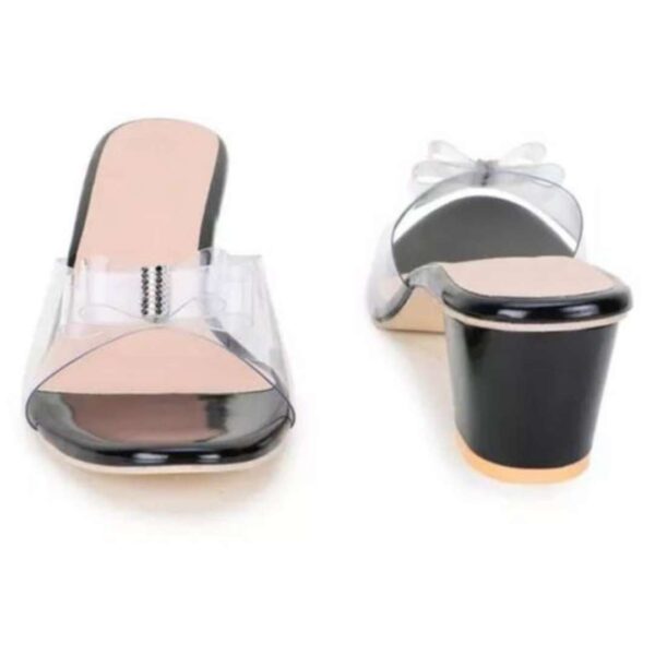 Transparent women block heel sandals - Image 15