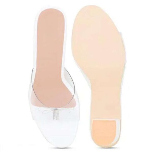 Transparent women block heel sandals - Image 5