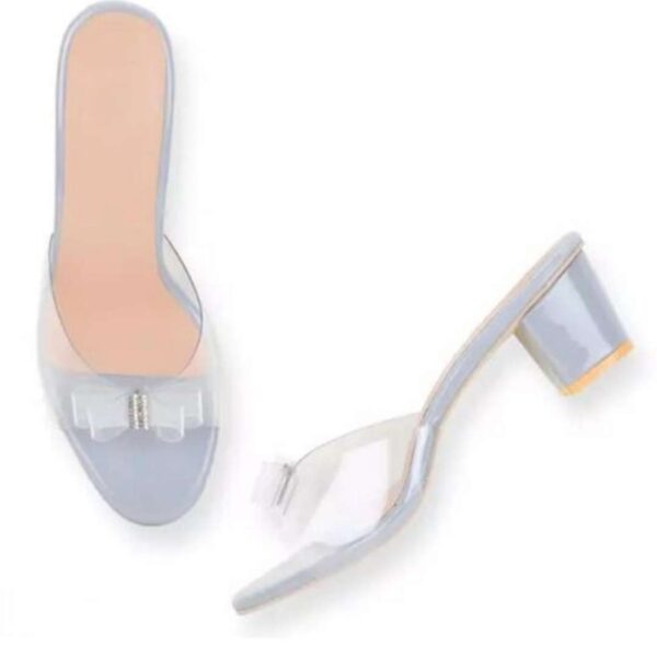 Transparent women block heel sandals - Image 10