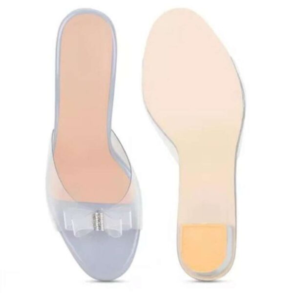 Transparent women block heel sandals - Image 13