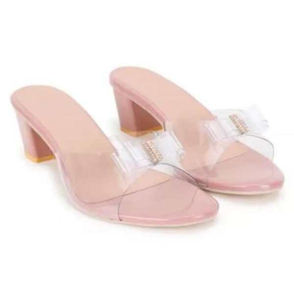 Transparent women block heel sandals - Image 7