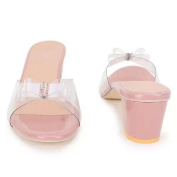 Transparent women block heel sandals - Image 8