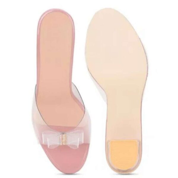 Transparent women block heel sandals - Image 9