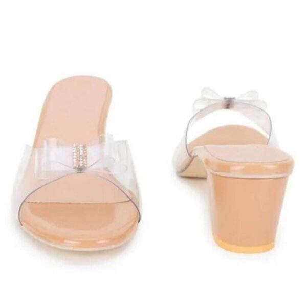 Transparent women block heel sandals - Image 19