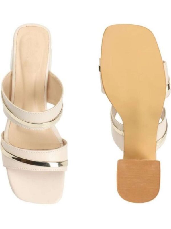 Double straps Block Heel sandals for women - Image 4