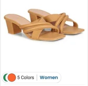 Multi straps Block heel sandals for womens