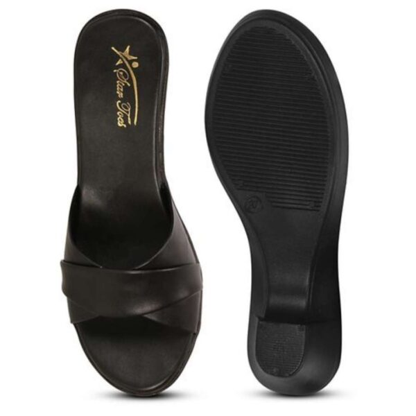 Slim Cross straps block heel for womens - Image 4