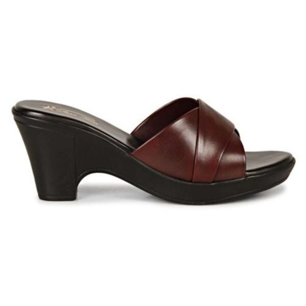 Slim Cross straps block heel for womens - Image 7