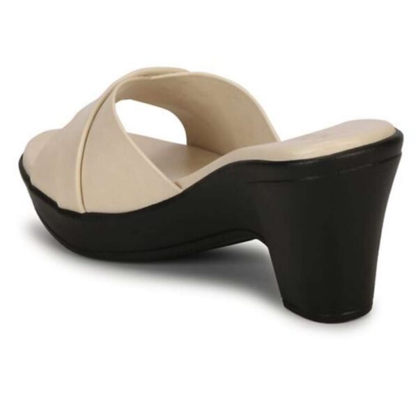 Slim Cross straps block heel for womens - Image 13