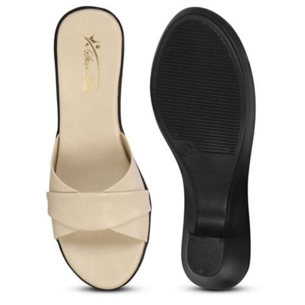 Slim Cross straps block heel for womens - Image 11