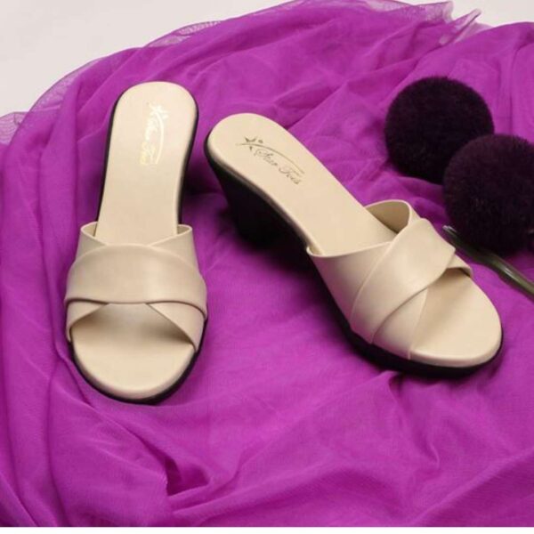 Slim Cross straps block heel for womens - Image 12