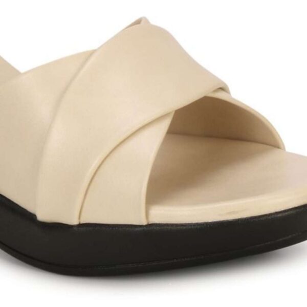 Slim Cross straps block heel for womens - Image 14