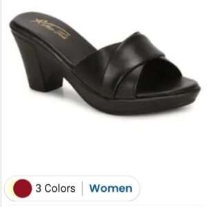 Slim Cross straps block heel for womens