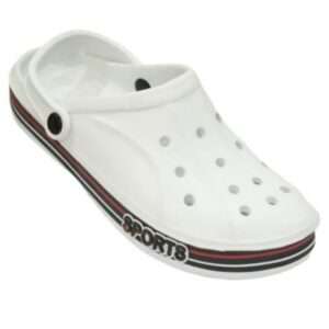 Lightweight white Sports clogs for men