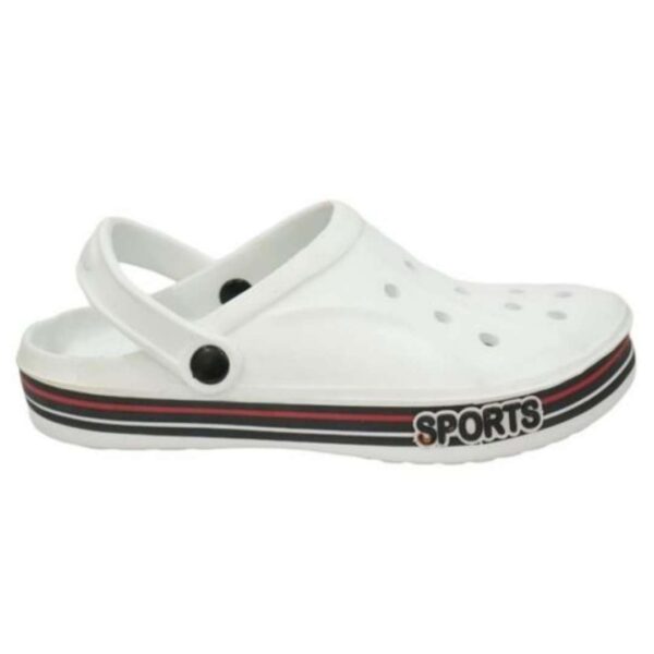 Lightweight white Sports clogs for men - Image 3