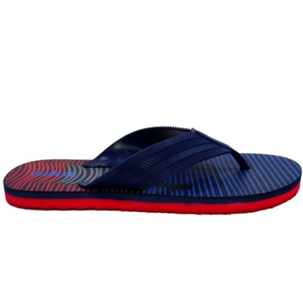 Eva Rubberized printed Navy blue slippers for men - Image 3