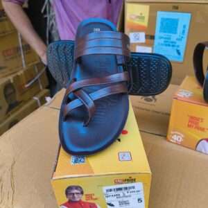 Vkc brown pu men sandals