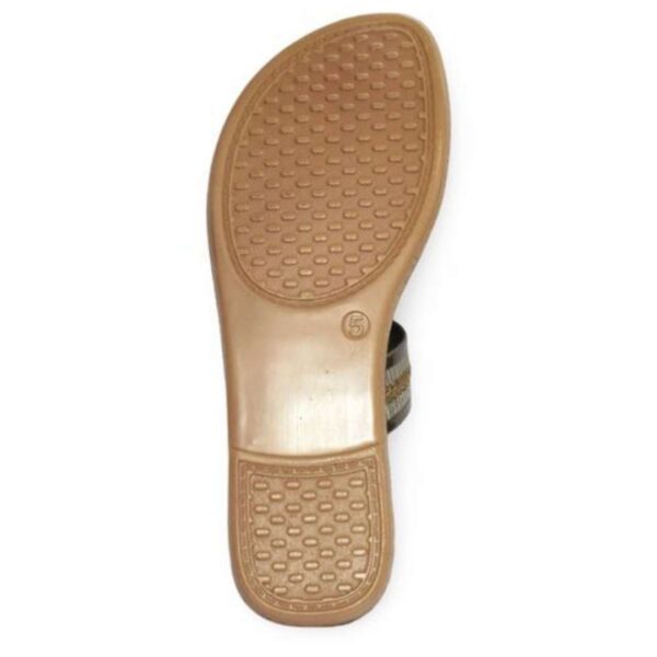 Brown pu kolhapuri sandal for women - Image 6