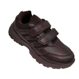 Ajanta Velcro Light & Sporty Dav brown school shoes for boys