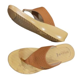 Paragon solea casual women sandal soft pad(Tan)