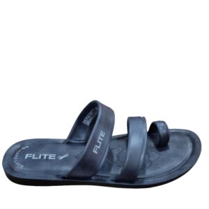 Flite Casual Black Sandals for Men | Soft Cushion & Stylish Comfort