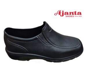 Ajanta black pvc shoes for men