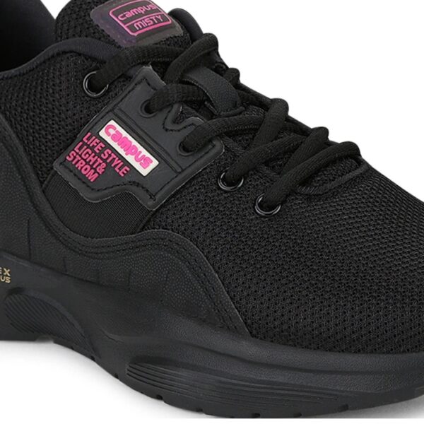 Campus misty Black/Rani sports women shoes - Image 6