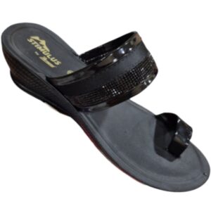 Paragon stimulus casual black heels sandal for women