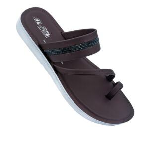 Vkc flat Glossy sandal for women Grape ( soft cushion)
