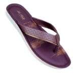 Vkc ladies v shape sandal purple