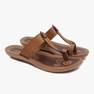 Asian kolhapuri sandal for women Brown