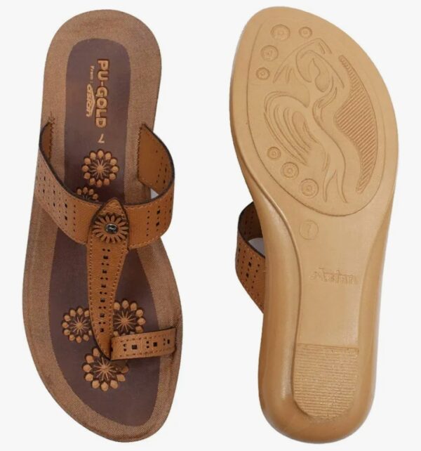 Asian kolhapuri sandal for women Brown - Image 3